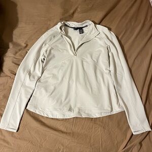 Spyder women’s cream size large quarter zip jacket